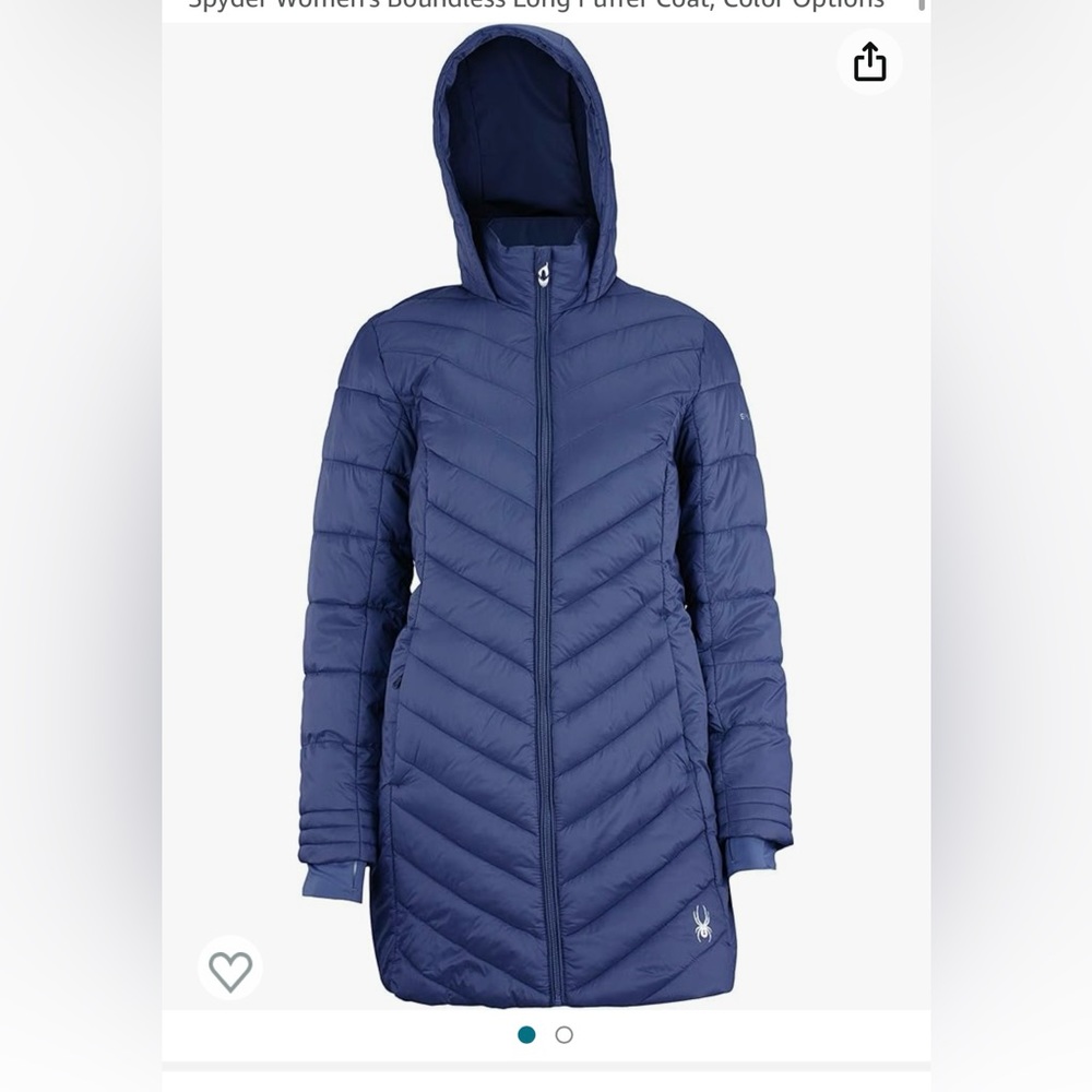 Spyder brand women's boundless puffer coat size small